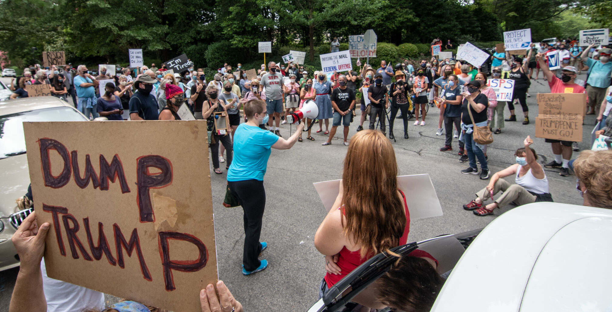 Louis DeJoy Protest